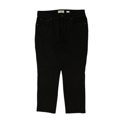 Black Petite Straight Jeans