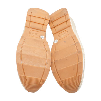 Gold Low Top Athletic Shoes