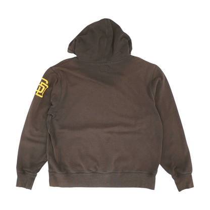 Brown Solid Hoodie Pullover