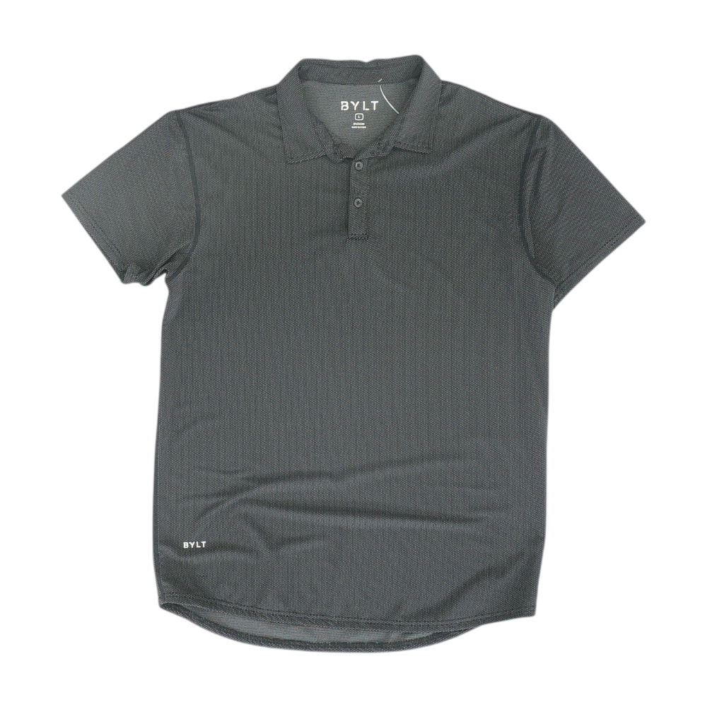 Black Polka Dot Short Sleeve Polo