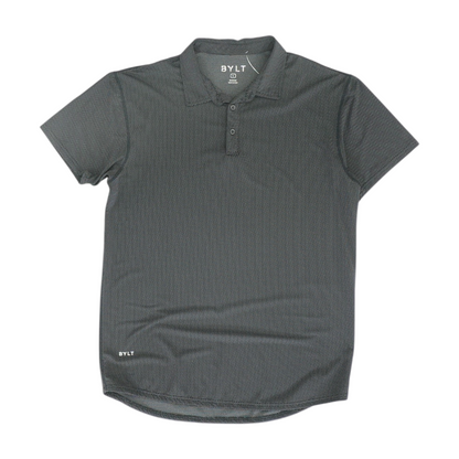 Black Polka Dot Short Sleeve Polo