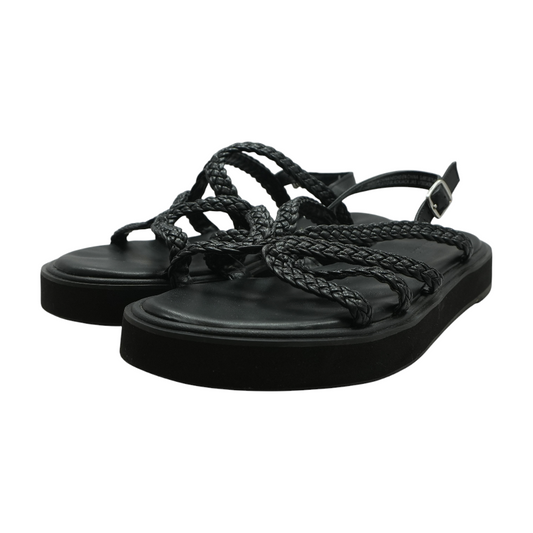 Black Flat Sandals