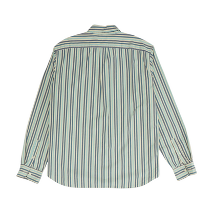 Blue Striped Long Sleeve Button Down