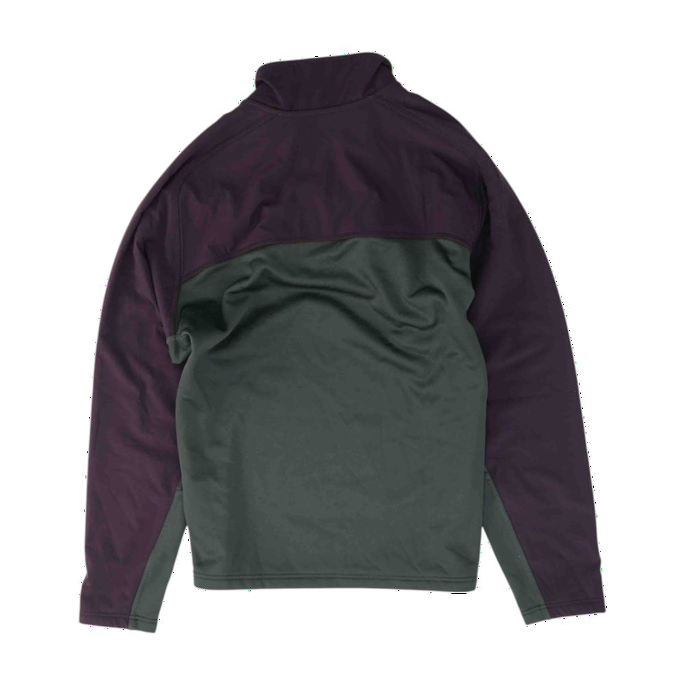 Gray Color Block 1/4 Zip Pullover