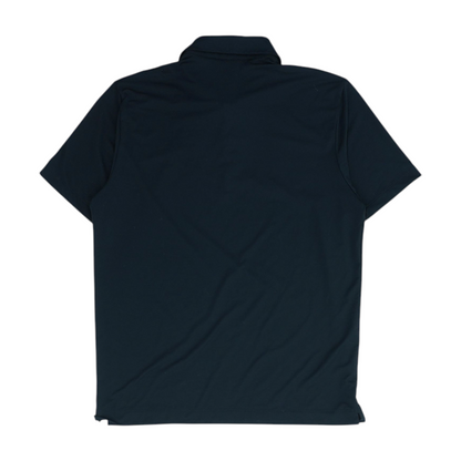 Black Solid Short Sleeve Polo