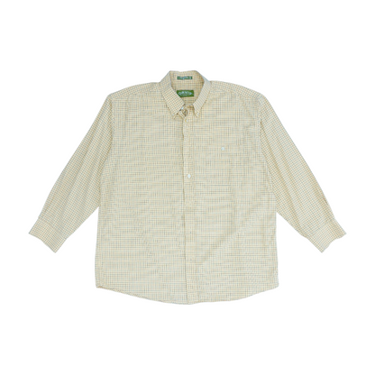 Yellow Plaid Long Sleeve Button Down