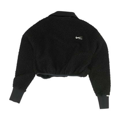 Black Solid 1/4 Zip Pullover