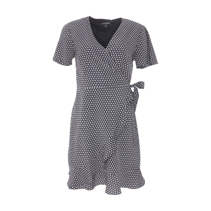 Black Print Mini Dress