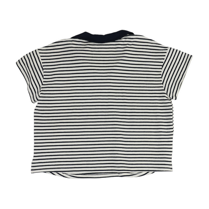 Ivory Plus Striped Blouse