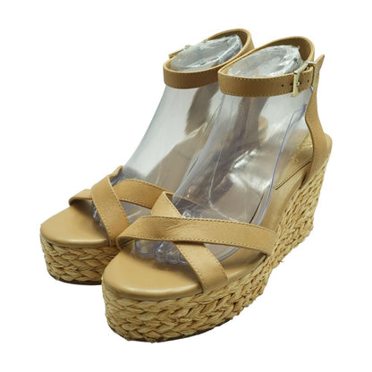 Tan Wedged Sandals