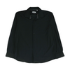 Black Solid Long Sleeve Button Down