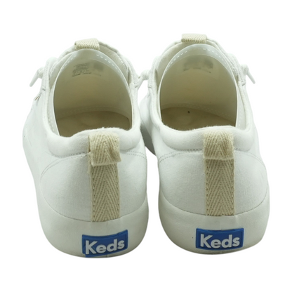 White Slip-On Flats
