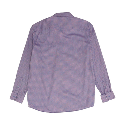 Purple Floral Long Sleeve Button Down