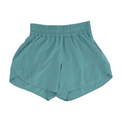 Green Solid Active Shorts