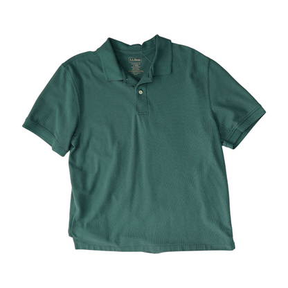 Green Solid Short Sleeve Polo