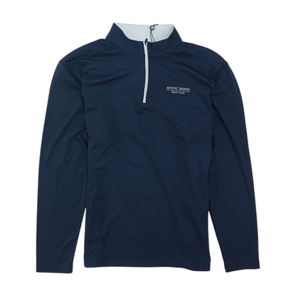 Navy Solid 1/4 Zip Pullover
