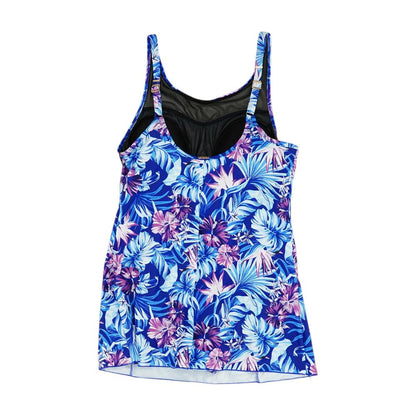 Blue Tropical Swim Top