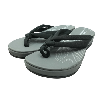 Black Wedged Sandals