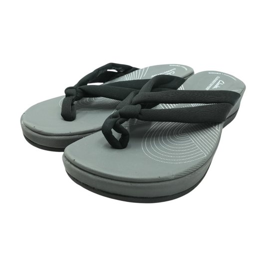 Black Wedged Sandals