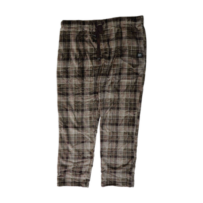 Brown Plaid Pajama Bottom