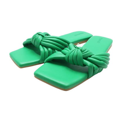 Green Flat Sandals