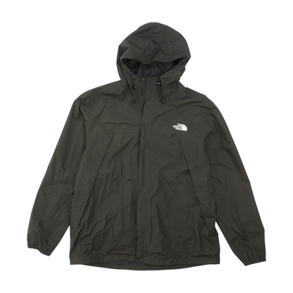 Black Solid Rain Jacket