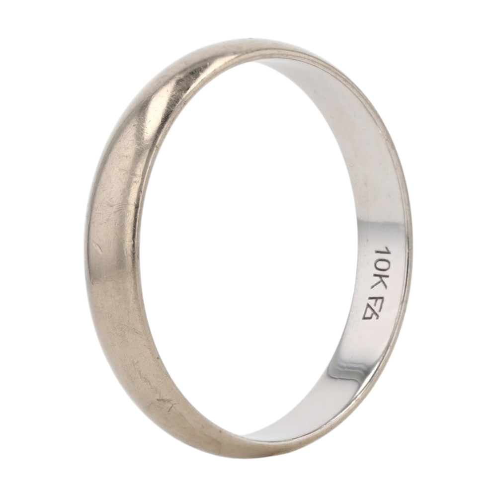 10K White Gold Band