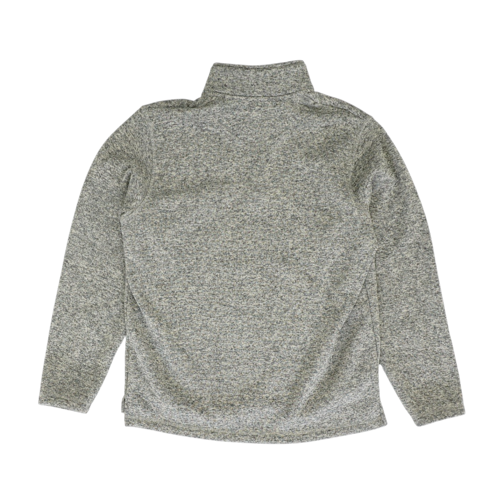 Gray Solid 1/4 Zip Pullover
