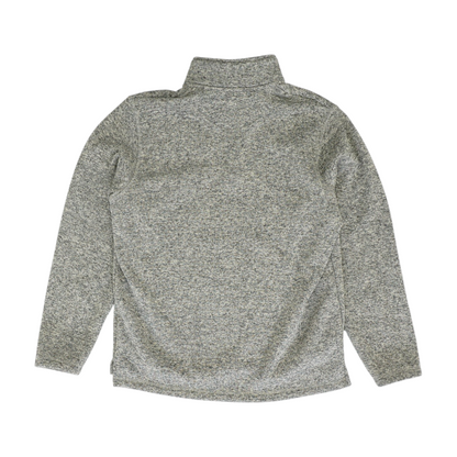 Gray Solid 1/4 Zip Pullover
