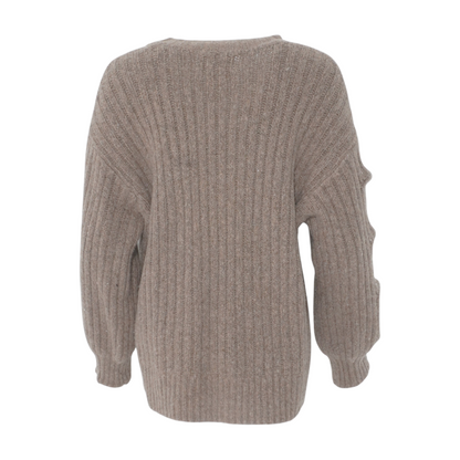 Brown Cardigan Sweater