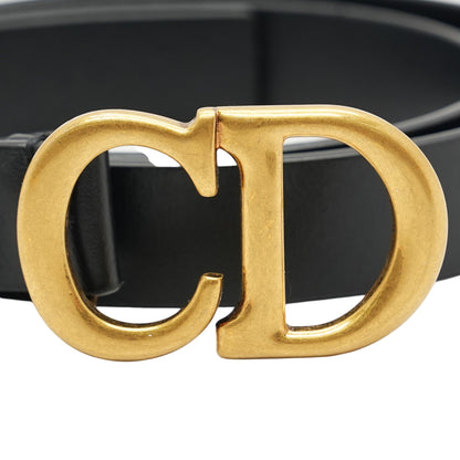 Black Saddle Belt in Ultrasoft Calfskin