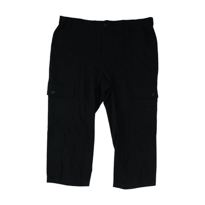 Black Plus Cargo Regular Pants