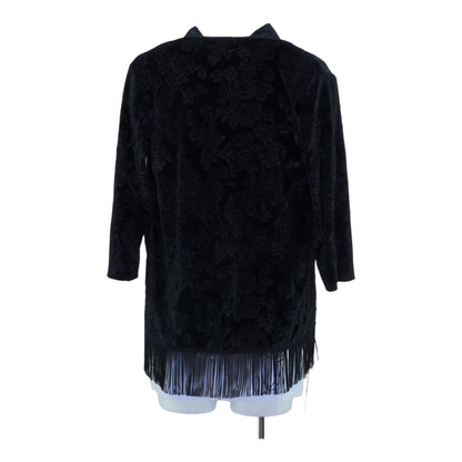 Black Solid Cardigan Sweater