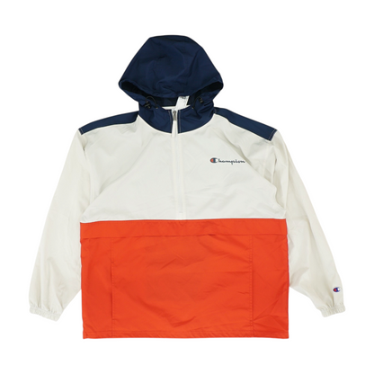 Red Color Block 1/4 Zip Pullover