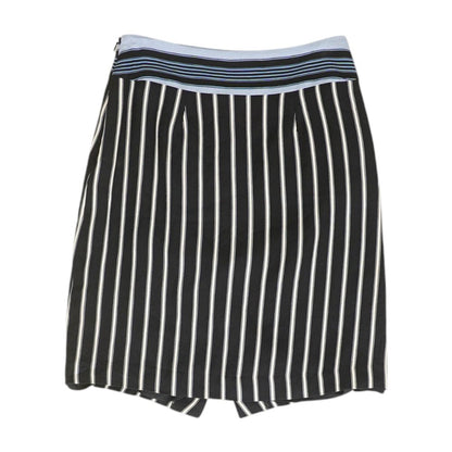 Black Striped Midi Skirt
