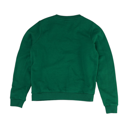 Green Solid Sweatshirt Pullover