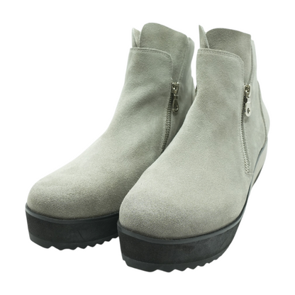 Gray Ankle Boots