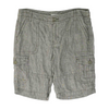Brown Solid Cargo Shorts