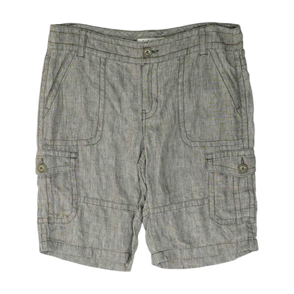 Brown Solid Cargo Shorts