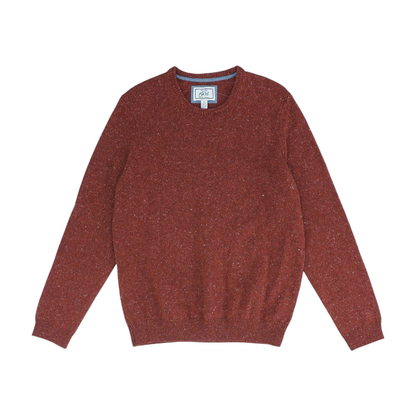 Rust Solid Pullover Sweater