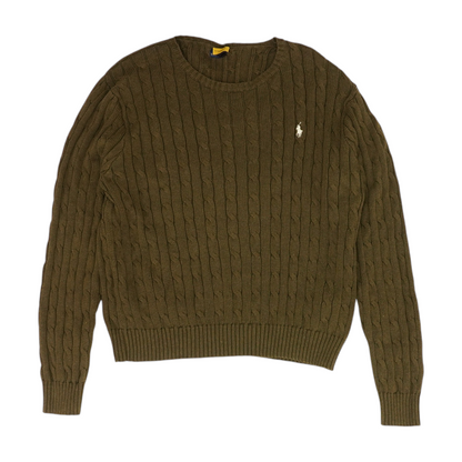Olive Solid Pullover Sweater