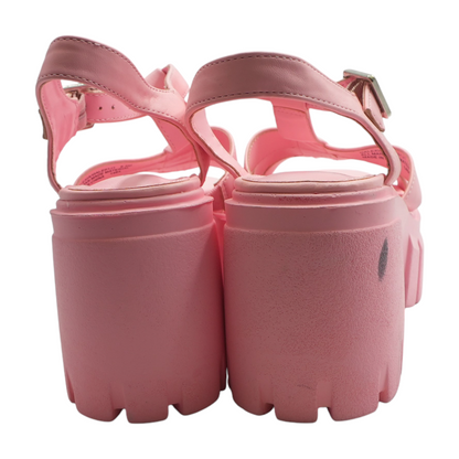 Pink Heeled Sandals