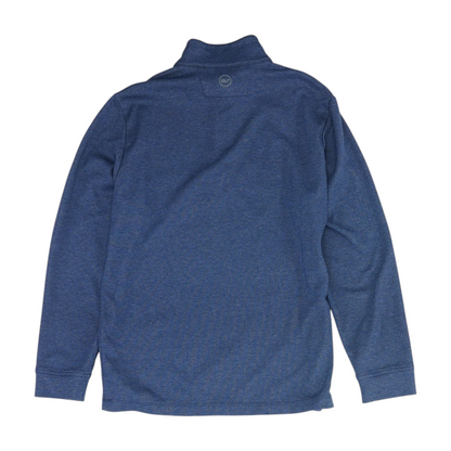 Blue Chevron 1/4 Zip Pullover