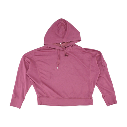 Pink Solid Hoodie Pullover