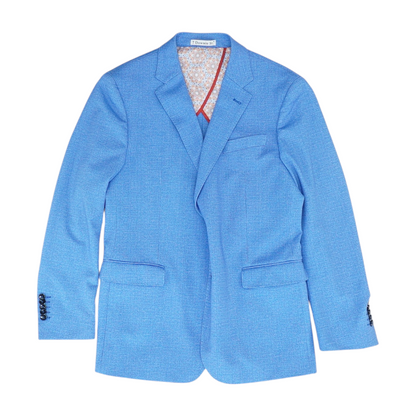 Blue Solid Sport Coat