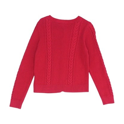 Red Cardigan Sweater