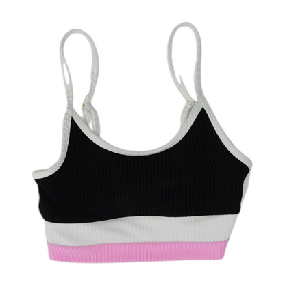 Multi Color Block Swim Top
