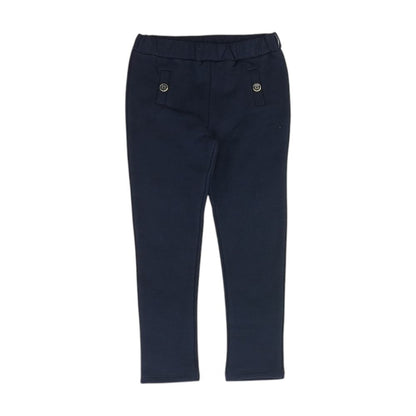 Navy Solid Dress Pants