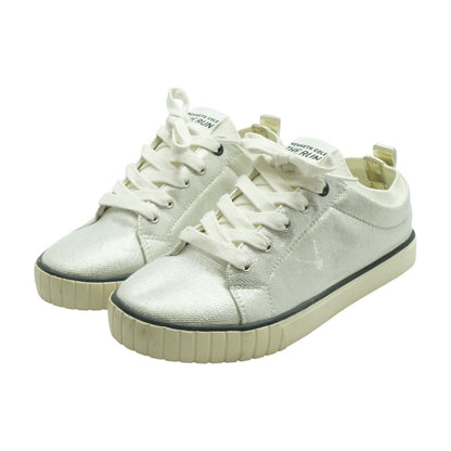 The Run Silver Athletic Shoes
