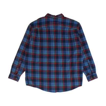 Blue Plaid Flannel Button Down